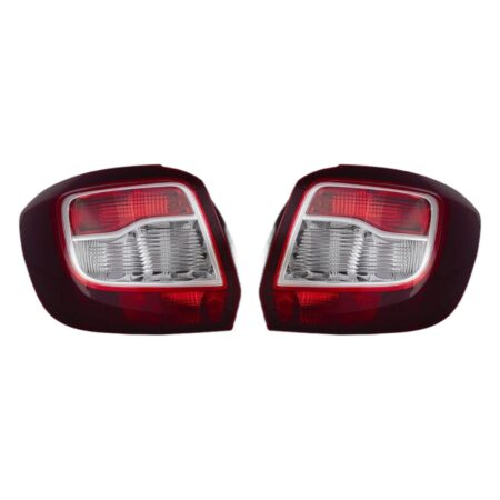 Paar Rückleuchten Rechts + Links Dacia Sandero 2012-2016 – Modell Stepway Dunkler Hintergrund, Originalnummer 265500465R