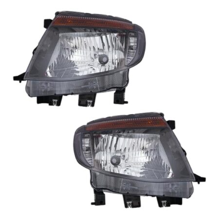 Coppia Fari Anteriori Destro + Sinistro Ford Ranger 2012-2015 - Parabola Nera