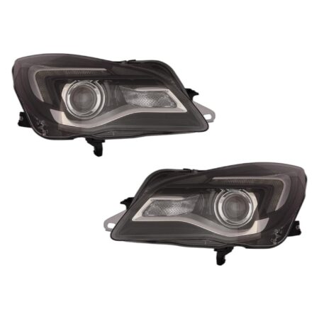 Coppia Fari Anteriori Destro + Sinistro Opel Insigna 2013-2016 – Con Luce Diurna A Led, originale 1216811, 13409907