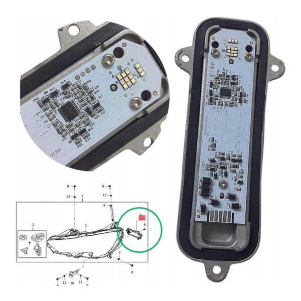 Modulo LED Luce Diurna DRL Destro – Opel – 39218156 – foto 2