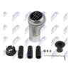 Pomello Leva Cambio BMW Serie 1 E81 / E82 / E87 2004+ / Serie 3 E90 / E91 / E92 / E93 2005+ Argento Opaco Cromato