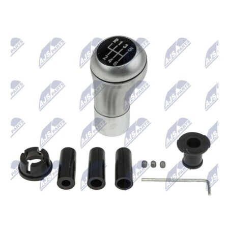 Pomello Leva Cambio BMW Serie 1 E81 / E82 / E87 2004+ / Serie 3 E90 / E91 / E92 / E93 2005+ Argento Opaco Cromato