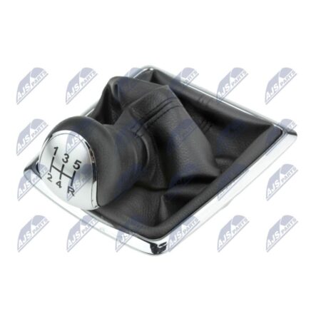 Pomello Leva Cambio con Cuffia Ford Focus II 2004+ / Fiesta 2008+ 5 Marce Opaco Cromato 137MMX114MMX126 mm, originale