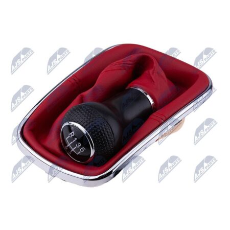 Pomello Leva Cambio con Cuffia Volkswagen Bora 1998-2005 / Golf IV 1998-2005 5 Marce Rosso