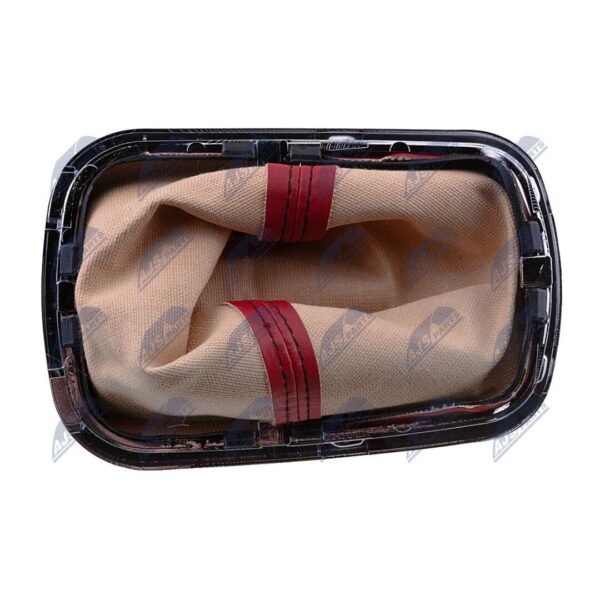 Pomello Leva Cambio con Cuffia Volkswagen Bora 1998-2005 / Golf IV 1998-2005 5 Marce Rosso – foto 3