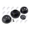 Pomello Leva Cambio Fiat 500 2007+ Nero Effetto Fibra di Carbonio Tappo Nero