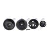 Pomello Leva Cambio Fiat 500C Abarth 2007+ Opaco Argento Tappo Nero 5 Marce – foto 2