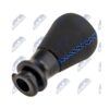 Schaltknauf Peugeot 206 / 207 / 307 / 308 / 308 II / 407 / 5008 / 5008 II 5-Gang Schwarz Leder + Blaue Naht – Bild 2