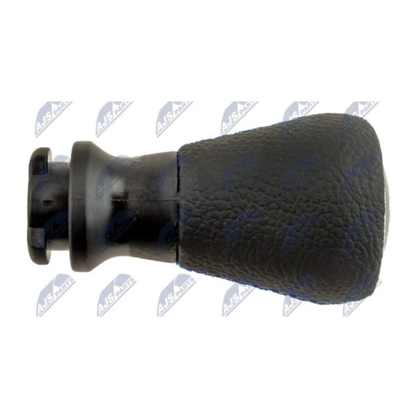 Schaltknauf Peugeot 206 / 207 / 307 / 308 / 308 II / 407 / 5008 / 5008 II 5-Gang Schwarz Leder + Blaue Naht – Bild 3