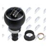Pomello Leva Cambio Volkswagen Golf V 2003+ / Golf VI 2008+ / Golf Plus 2005+ 6 Marce Tappo Nero Pelle, originale 1K0711113