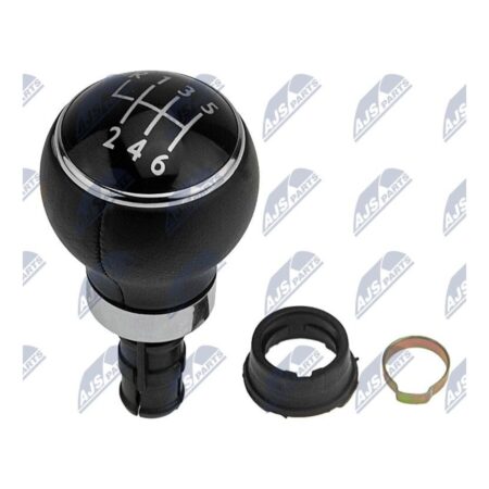 Pomello Leva Cambio Volkswagen Golf V 2003+ / Golf VI 2008+ / Golf Plus 2005+ 6 Marce Tappo Nero Pelle, originale 1K0711113