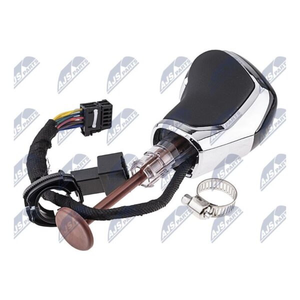 Pomello Leva Cambio Volkswagen Golf VI 2008+ / Golf VII 2013+ / Golf Plus 2005+ Cambio Automatico Cromato CZ – foto 2
