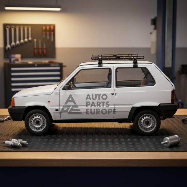 Barre cestello portatutto per Fiat Panda 141 Completo di kit attacchi 104x110cm sul banco officina