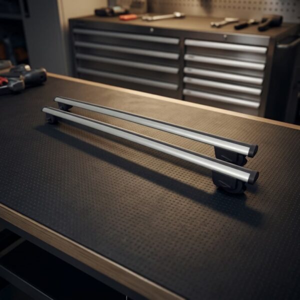 Barre Portatutto Per Mitsubishi Pajero V20 3P Con Corrimano Dal 1991 Al 1998 sul banco officina