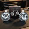 Coppia Clacson Auto LEB K91/2 12V Bitonale 115 dB Omologati E3 Made in Italy sul banco officina