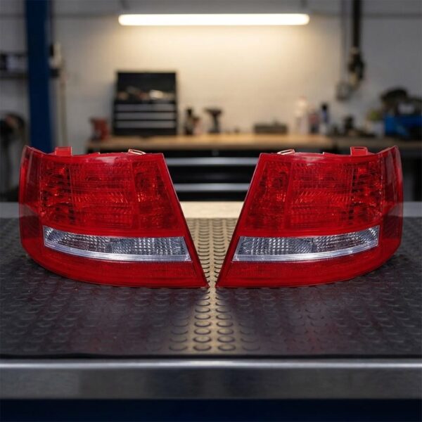 Coppia Fanali Posteriori Destro + Sinistro Audi A6 2004-2006 - Berlina – Bc/Rosso sul banco officina