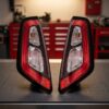 Paar Rückleuchten Rechts + Links FIAT Grande Punto 2012+ – Modell Evo Innenkante Schwarz Mit Led Schraubverbindung – Bild 2