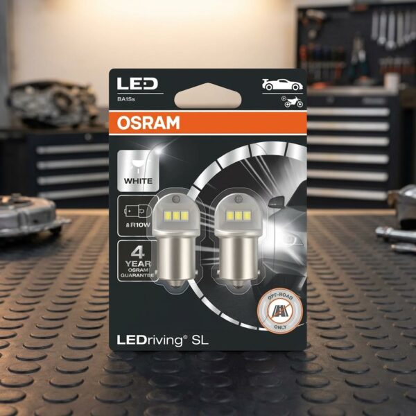 Paar LED-Lampen R10W 6000K OSRAM LEDriving® SL – Cool White 12V – Bild 2
