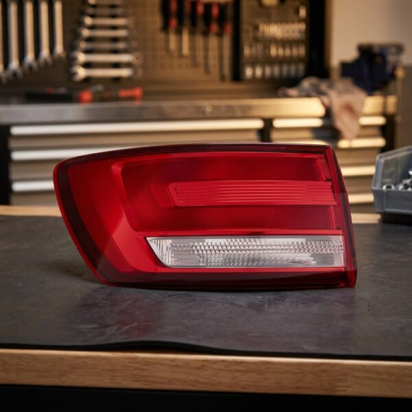 Fanale stop posteriore sinistro esterno per Audi A4 Sw 15> Bianco-rosso sul banco officina