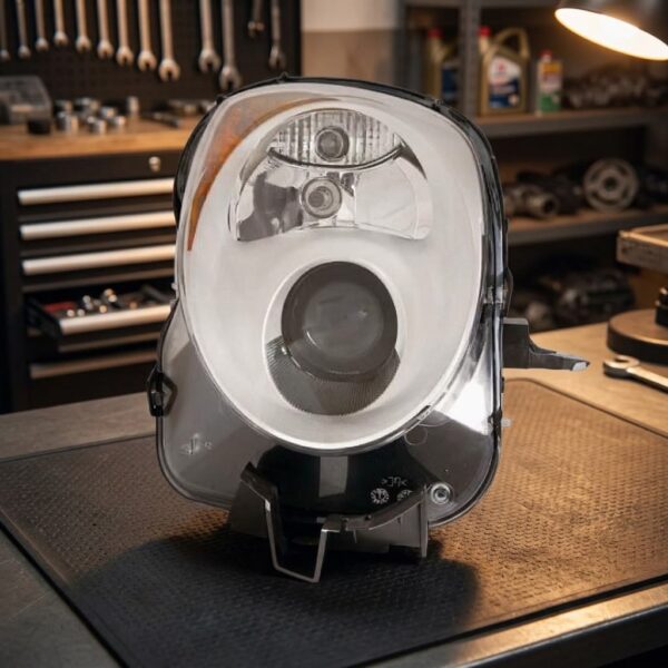 Faro Anteriore Destro Alfa Romeo Mito 2008+ - Parabola Cromata sul banco officina