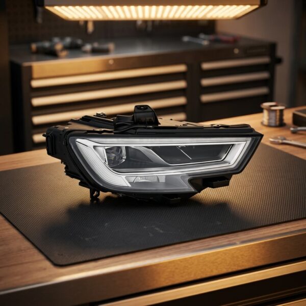 Faro Anteriore Destro Audi A3 2017+ (Rif. 046827) Originale Valeo sul banco officina