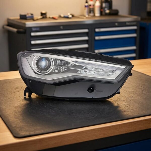 Faro Anteriore Destro Audi A6 2014-2017 sul banco officina