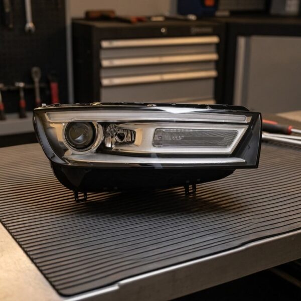 Faro Anteriore Destro Audi Q5 2016+ – Bixeno C/Motore C/Luce Diurna A Led sul banco officina