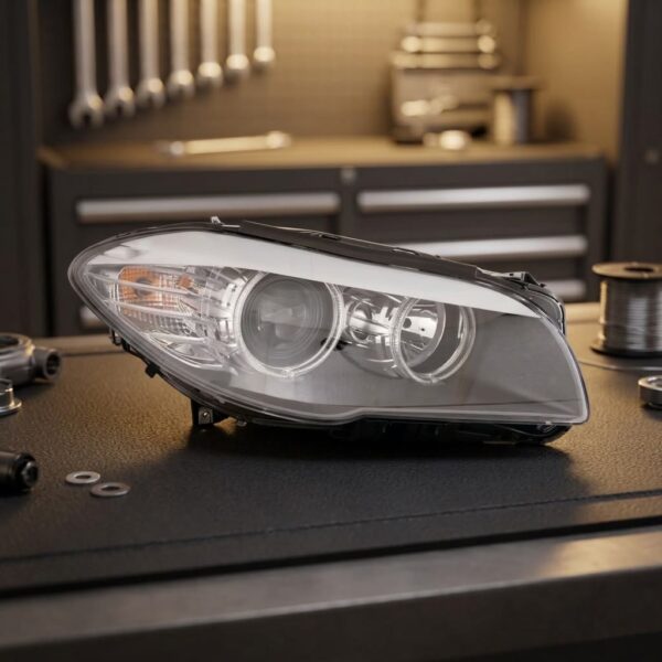 Faro Anteriore Destro BMW Serie 5 2010-2012 – F10/F11 Con Motore sul banco officina