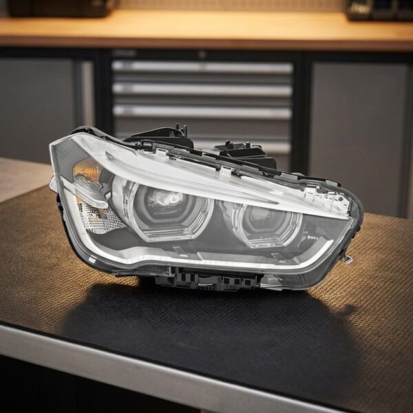 Faro Anteriore Destro BMW X1 2015+ Originale Valeo sul banco officina