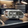 Faro Anteriore Destro BMW X1 E84 2012+ – Xenon A Led Con Motore Parabola Nera sul banco officina
