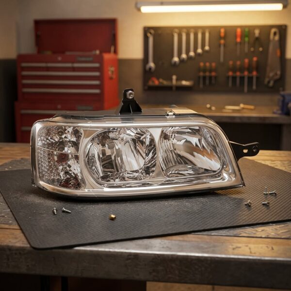 Faro Anteriore Destro FIAT Ducato 2003-2005 sul banco officina