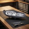 Faro Anteriore Destro Ford Fiesta 2013-2016 - Parabola Nera sul banco officina