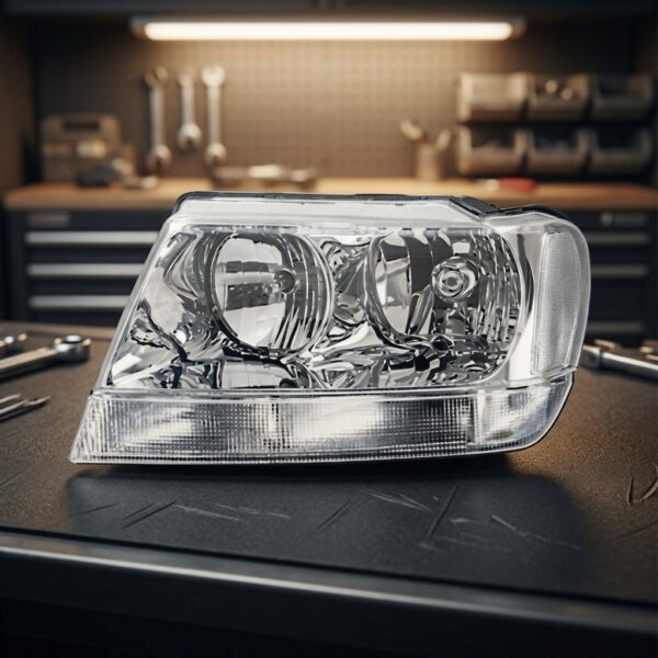 Faro Anteriore Destro Jeep Grand Cherokee 1999+ – Limited Reg Elettrico sul banco officina