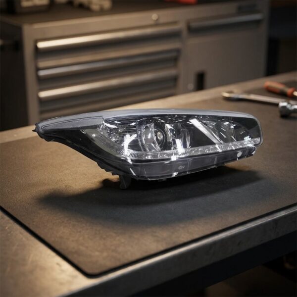 Faro Anteriore Destro KIA Ceed 2012-2014 - Parabola Nera – Parabola Nera A Led sul banco officina