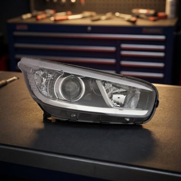 Faro Anteriore Destro KIA Ceed 2012-2014 - Parabola Nera – Versione Gt Line Parabola Nera sul banco officina