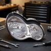 Faro Anteriore Destro Mercedes Classe C W203 2004+ sul banco officina