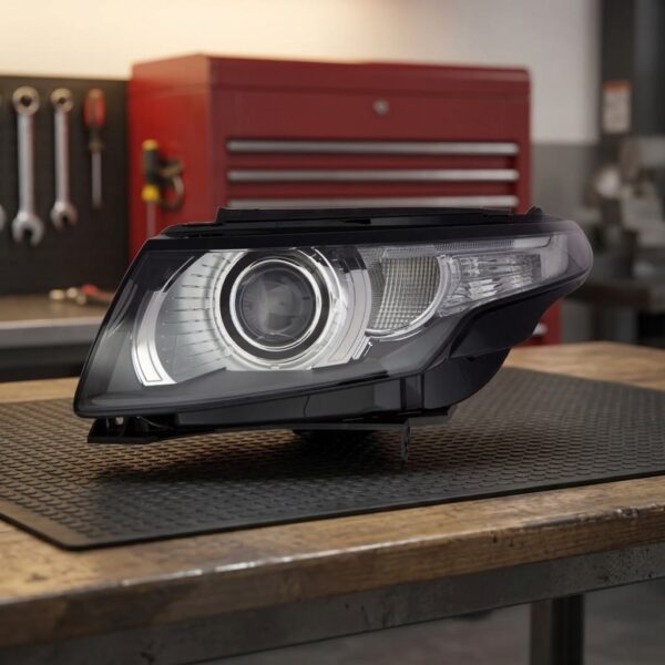 Faro Anteriore Destro Range Rover Evoque 2011+ – C/Luce Diurna A Led C/Motore sul banco officina