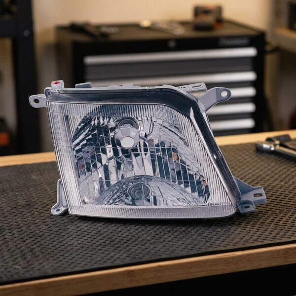 Faro Anteriore Destro Toyota Land Cruiser 2000-2001 sul banco officina