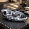 Faro Anteriore Destro VW GOLF 7.5 Facelift Alogeno sul banco officina