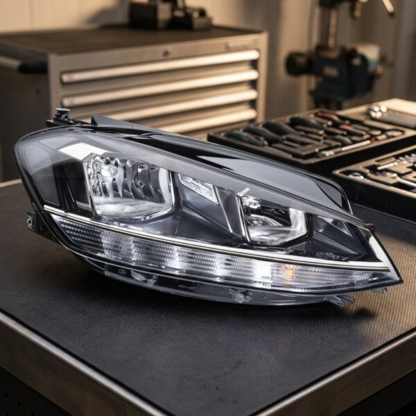 Faro Anteriore Destro VW GOLF 7.5 Facelift Alogeno sul banco officina