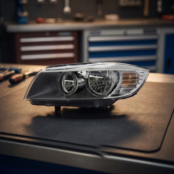 Faro Anteriore Sinistro BMW 3 2007+ H7 Originale Valeo sul banco officina