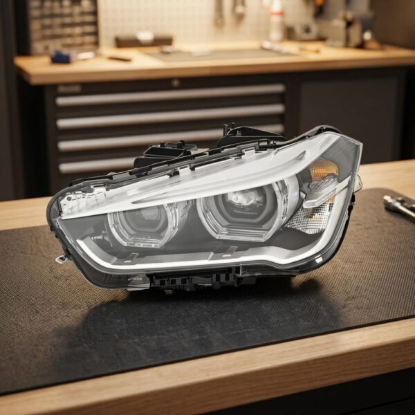 Faro Anteriore Sinistro BMW X1 2015+ Originale Valeo sul banco officina