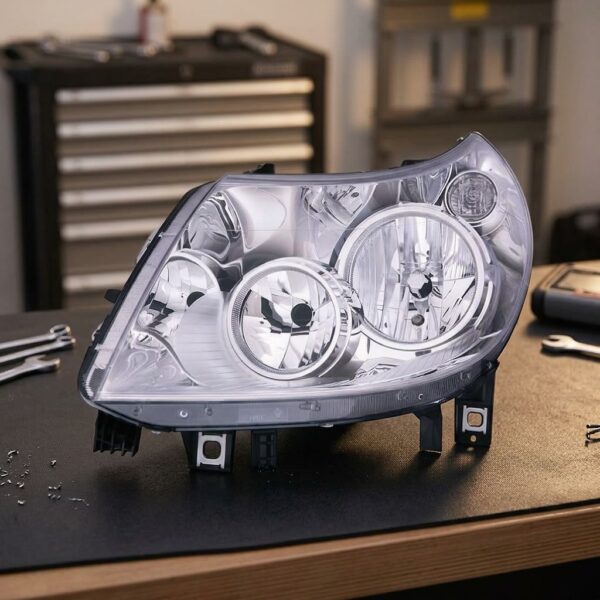 Faro Anteriore Sinistro FIAT Ducato 2011-2013 - 8 Pin sul banco officina