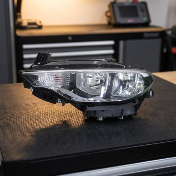 Faro Anteriore Sinistro FIAT Tipo 2015-2019 sul banco officina