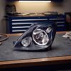 Faro Anteriore Sinistro Ford Fiesta 2006-2007 sul banco officina