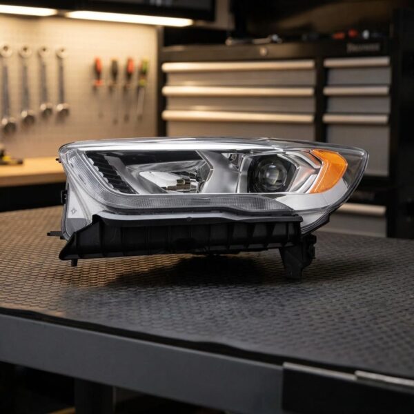Faro Anteriore Sinistro Ford Kuga 2016+ – (H7-H1) C/Motore C/Luce Diurna A Led sul banco officina