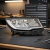 Faro Anteriore Sinistro Jeep Compass 2017-2020 sul banco officina