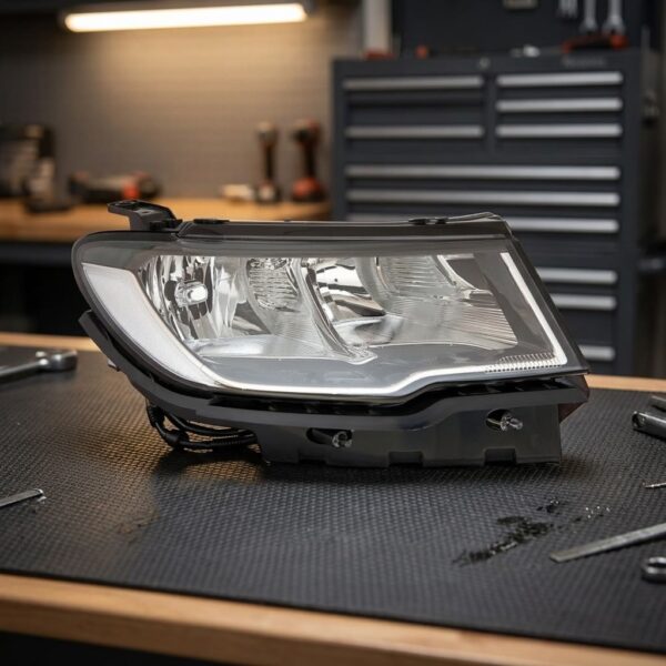 Faro Anteriore Sinistro Jeep Compass 2017-2020 sul banco officina
