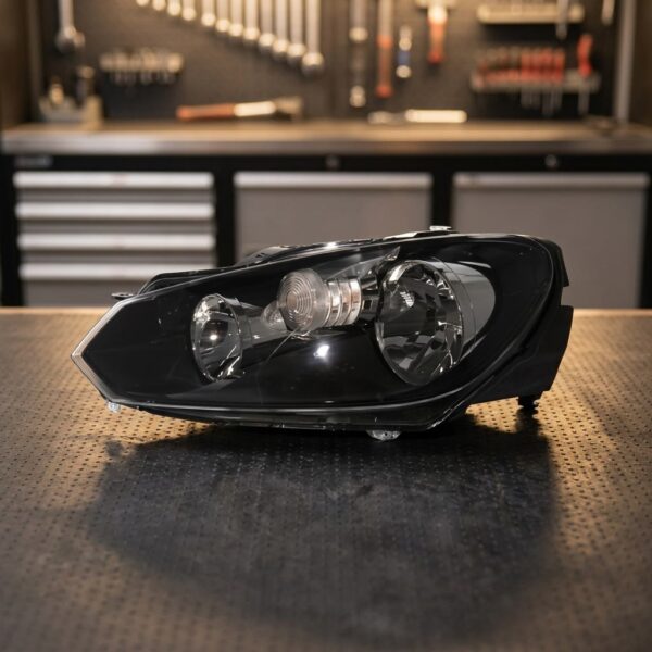 Faro Anteriore Sinistro Volkswagen GOLF 2009+ Originale Valeo sul banco officina