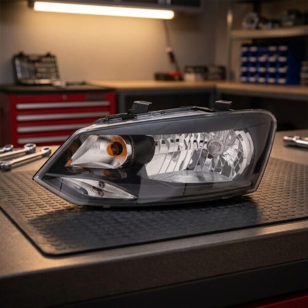 Faro Anteriore Sinistro Volkswagen Polo 2009-2013 – Trend Line Modello Valeo sul banco officina